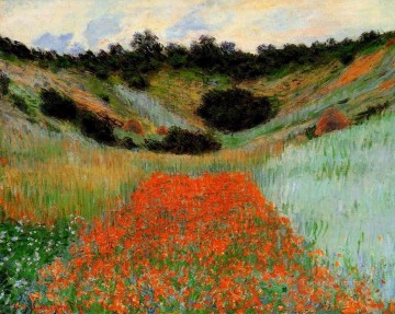  campo Pintura al %C3%B3leo - Campo de amapolas en Giverny II Claude Monet